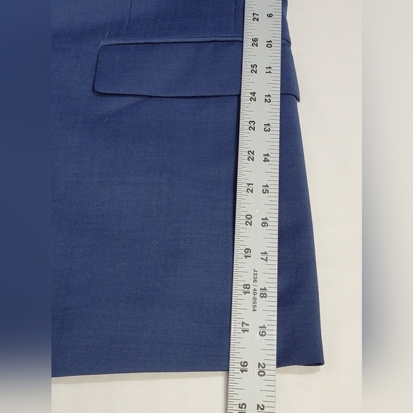 Original Penguin By Munsingwear Navy Birdseye Stretch Suit Jacket Mens 42L - Picture 9 of 16